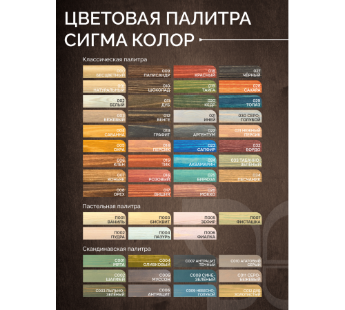 Приобрести МАСЛО С ТВЕРДЫМ ВОСКОМ «СИГМА-ДЕКОР ПРЕМИУМ» во Владимире, Владимирская область
